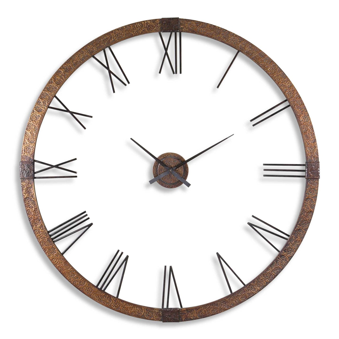 Amarion - 60" Copper Wall Clock - Light Brown