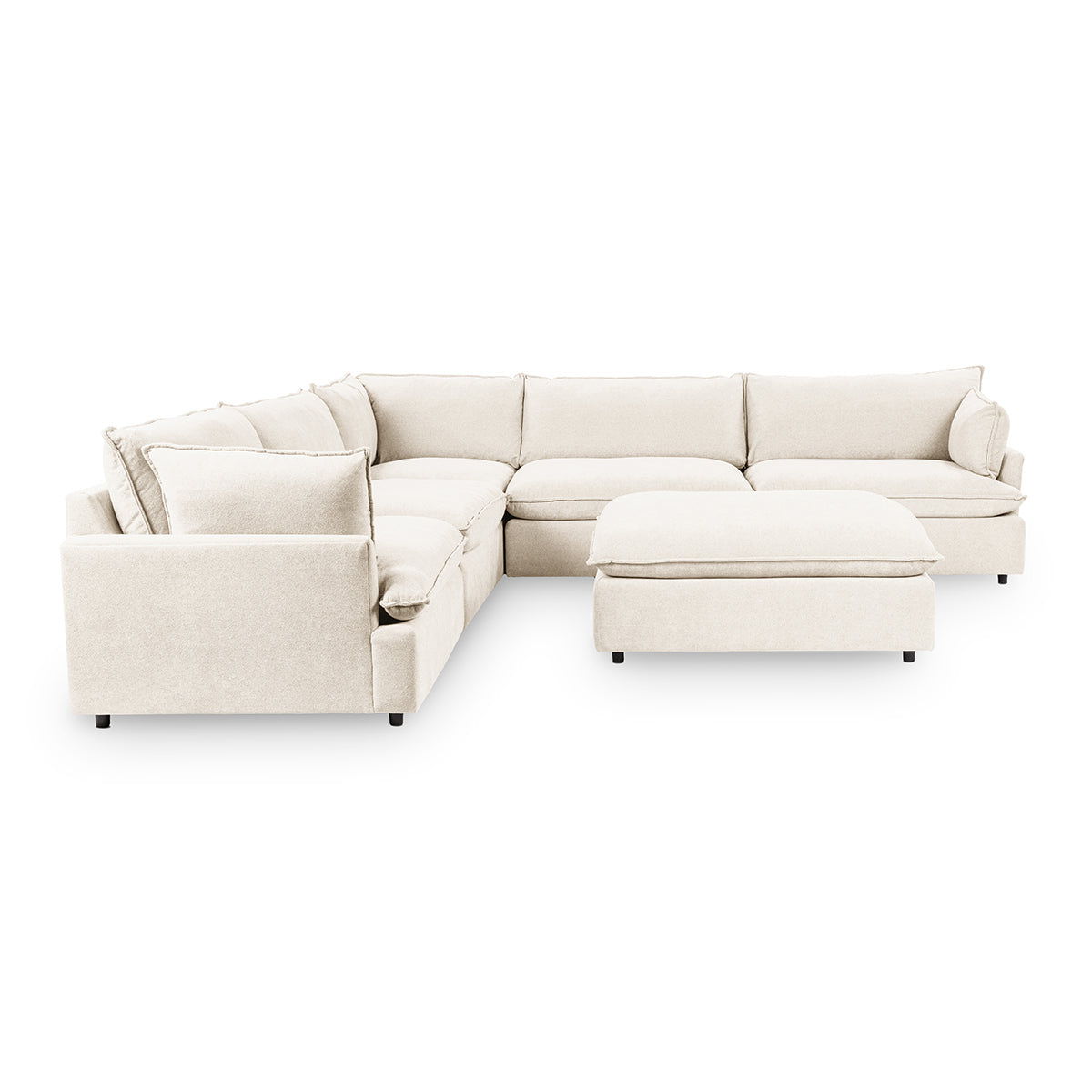 Caplan - 6 Piece Modular Sectional With Ottoman