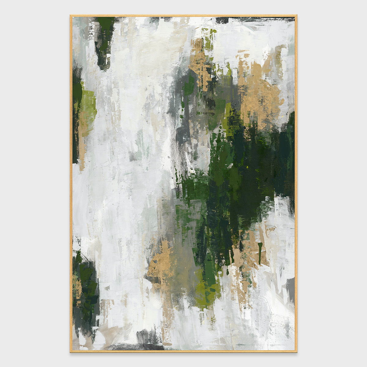 Algae - 36" Painting Art By Buddy Whitlock - Green / Gold