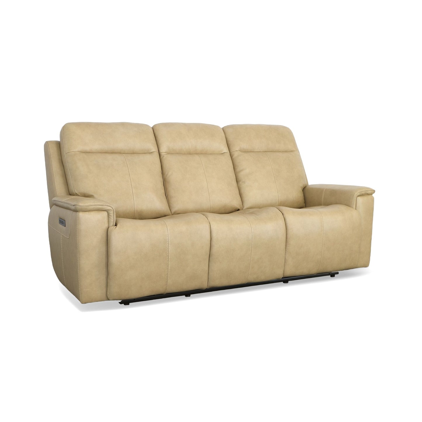 Odell - Power Reclining Sofa With Power Headrests & Lumbar - Stone
