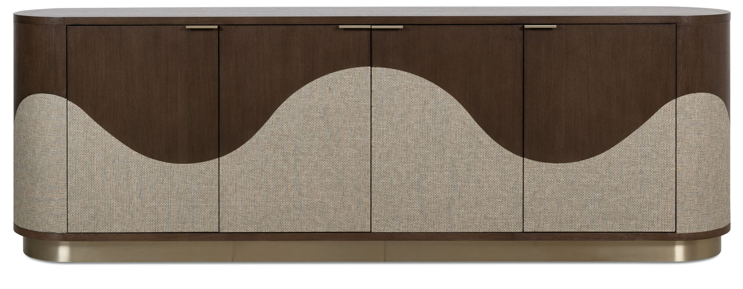 Commerce And Market - Roll With It Four-Door Credenza - Dark Brown / Gray