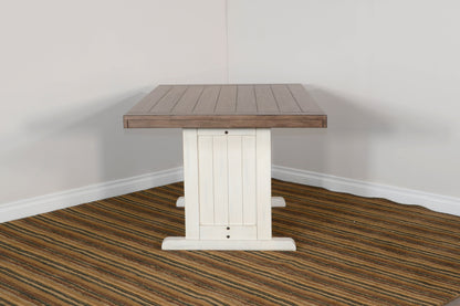 Pasadena - Rectangular Wood Dining Table - Buckskin / Marble White