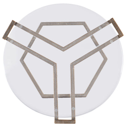 Melange - Grove Round End Table - Dark Brown