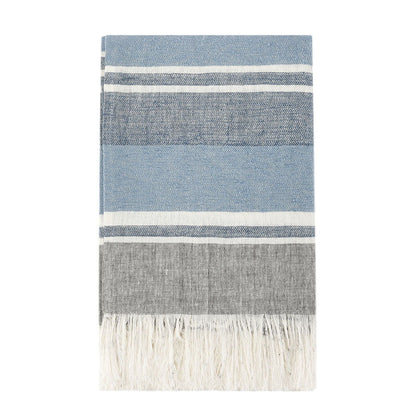 Lima - Throw - Capri Blue / Dark Gray