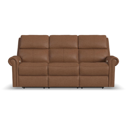Bernard - Power Reclining Sofa With Console, Power Headrest, & Lumbar