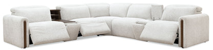 MS - Anaheim Seven-Piece Power Sectional - White