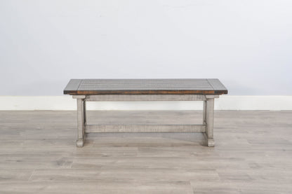 Homestead Hills - Wood Side Bench - Tobacco Leaf / Alpine Gray