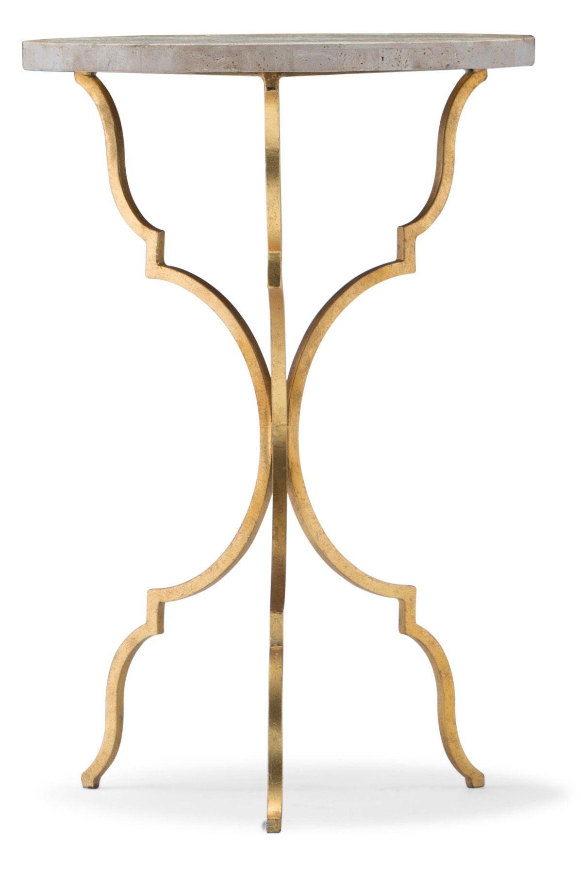 Commerce And Market - Round Martini Table - Gold