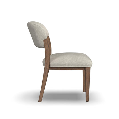 Lyra - Upholstered Barrel Chairs (Set of 2) - Pearl Silver