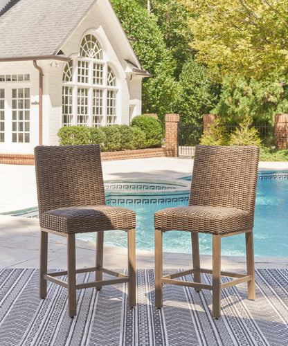 Walton Bridge - Barstool (Set of 2) - Driftwood