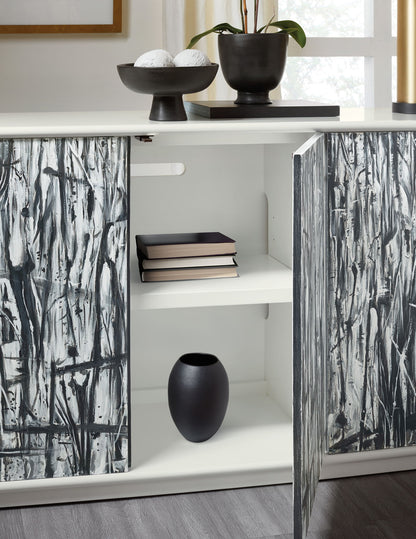 Melange - Graffitio Credenza - White