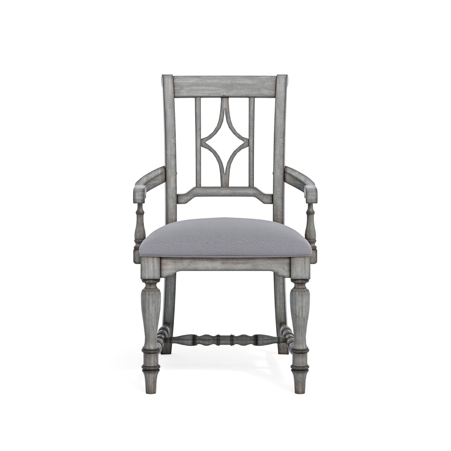 Plymouth - Upholstered Arm Dining Chair (Set of 2) - Gray