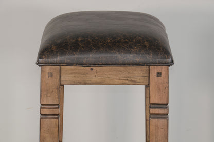Doe Valley - Backless Stool With Cushion Seat (Set of 2) - Buckskin