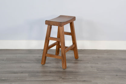 Sedona - Saddle Seat Stool With Wood Seat