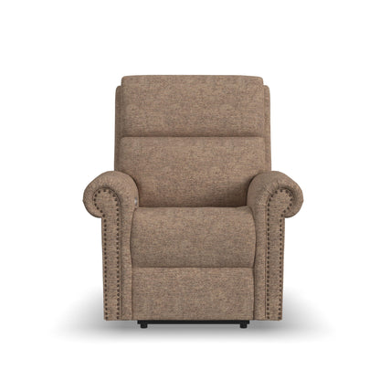 Bernard - Power Recliner With Power Headrest & Lumbar With Nailhed Trim