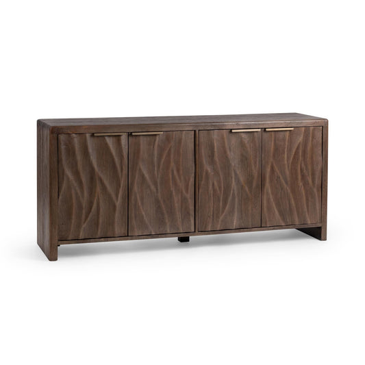 Braxton - 4 Door Cabinet - Tundra Brown
