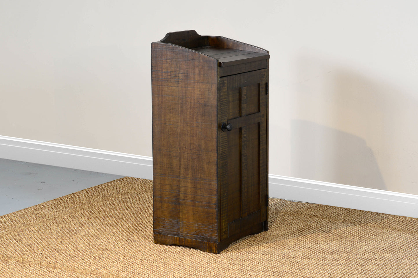 Homestead - Wood House Trash Box - Tobacco Leaf