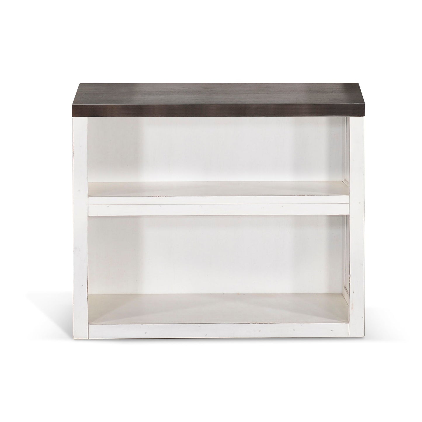 Carriage House - 30" Bookcase / Desk Base - Cottage White / Europen Dark
