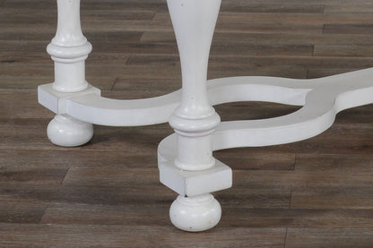 Carriage House - Friendship Table - Cottage White / Europen Dark
