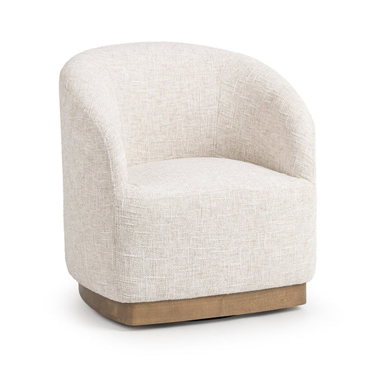 Diah - Swivel Accent Chair - Toasted Linen
