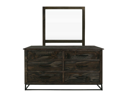 Dark Teak - Mirror - Oil Black