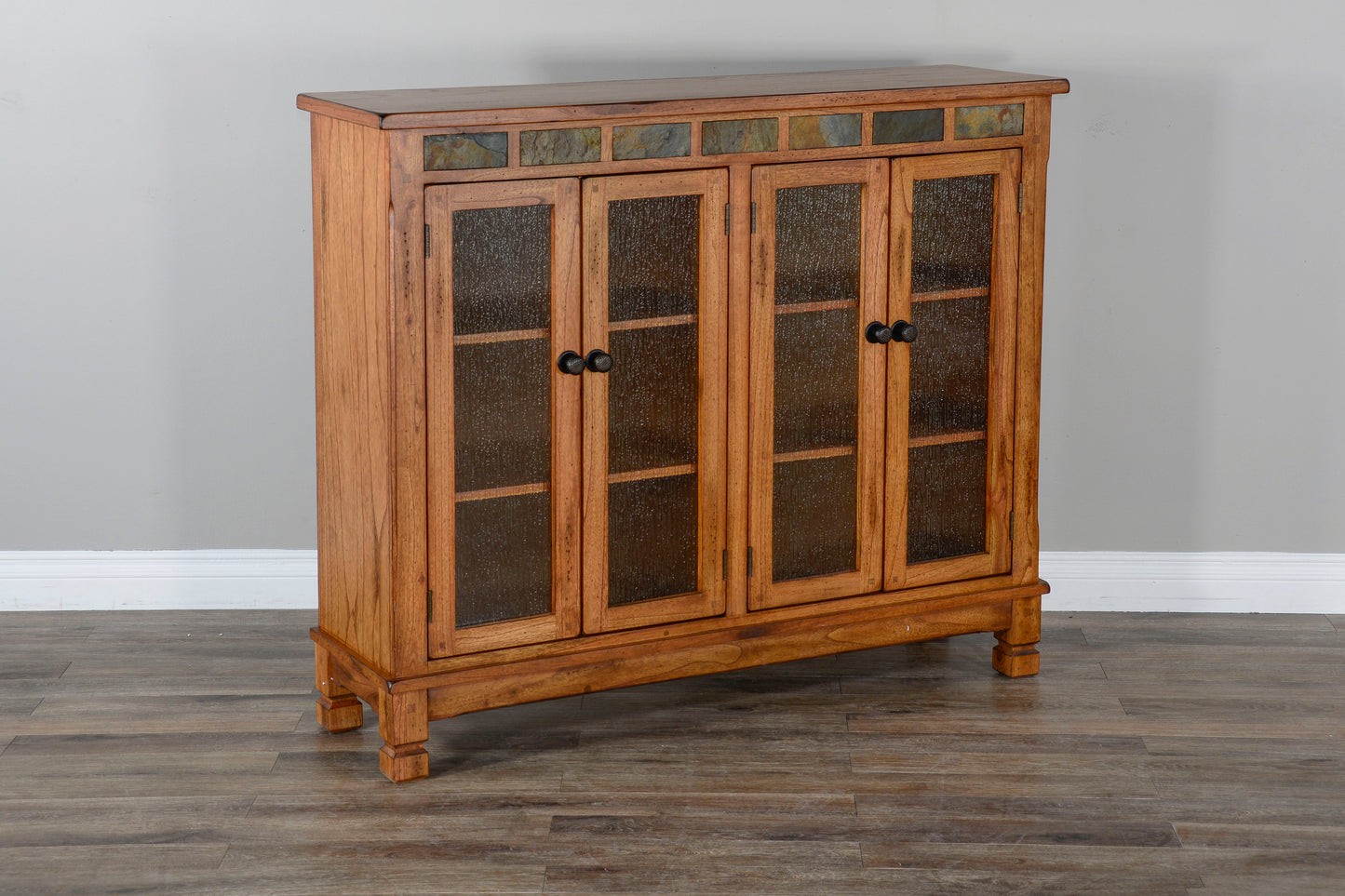 Sedona - Adjustable Shelf Wood Bookcase - Rustic Oak