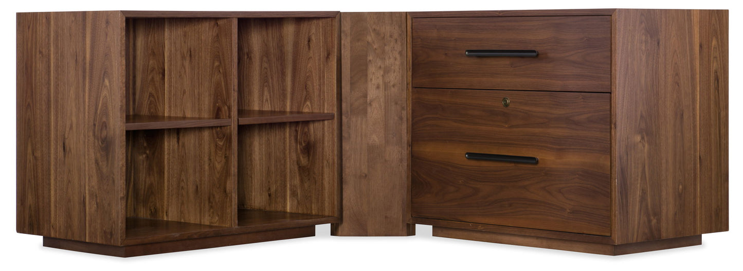Elon - Bunching Short Bookcase - Dark Brown