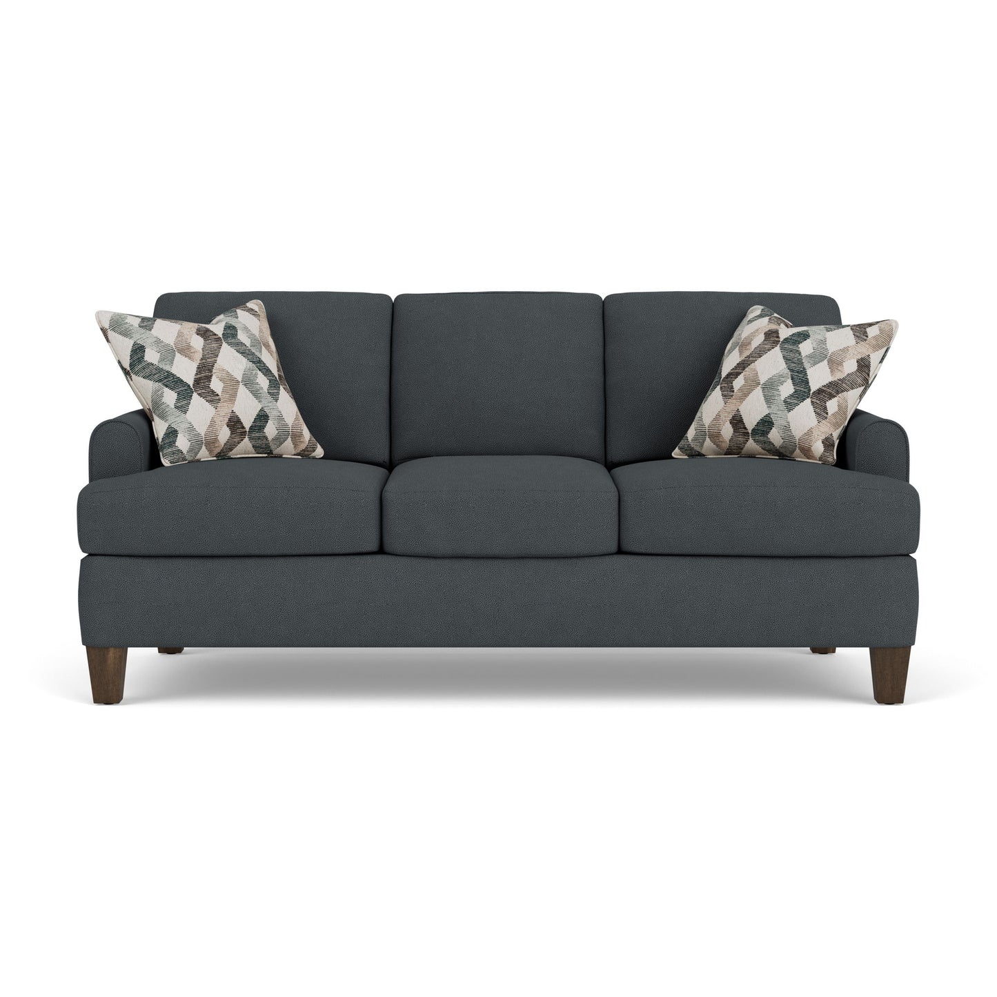 Moxy - Fabric Sofa, T-Shaped Seat Cushion, Rounded Mailbox Arms