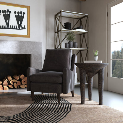 Commerce And Market - Pyramid Side Table - Dark Gray