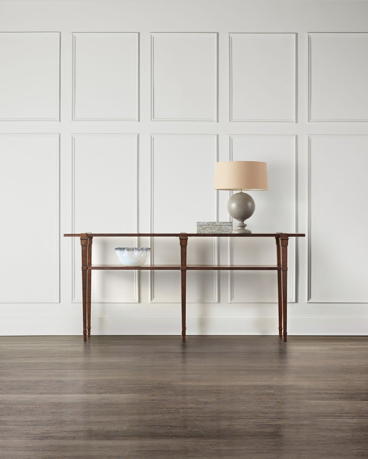 Commerce And Market - Skinny Console Table - Dark Brown