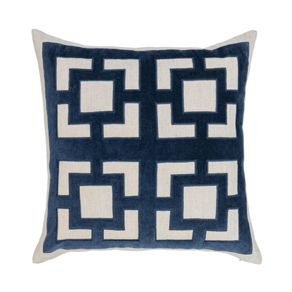 Novel Estate - 22" x 22" NV Corbin Pillow - Navy Blue