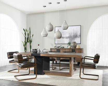 DANICA 94" DINING TABLE NATURAL OAK