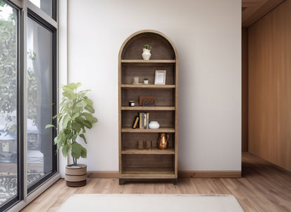 Natural Parota - Bookcase - Brown Cappuccino
