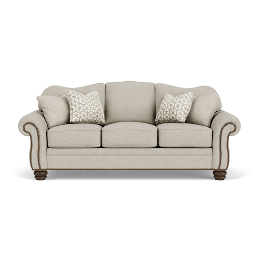 Bexley - Fabric Sofa, Nailhead Trim - Beige