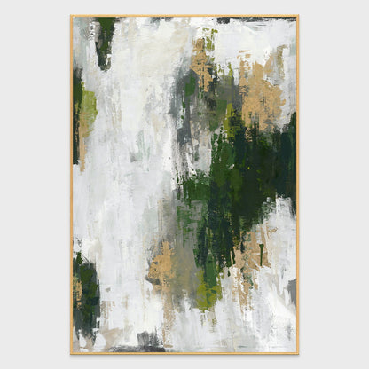 Algae - 40" Painting Art By Buddy Whitlock - Green / Gold