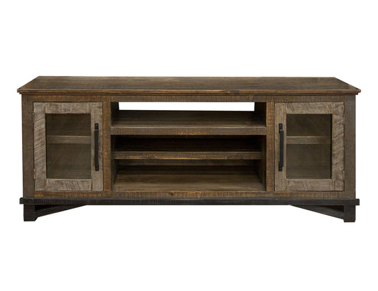 Loft - TV Stand / Wall Unit - Two Tone Gray / Brown