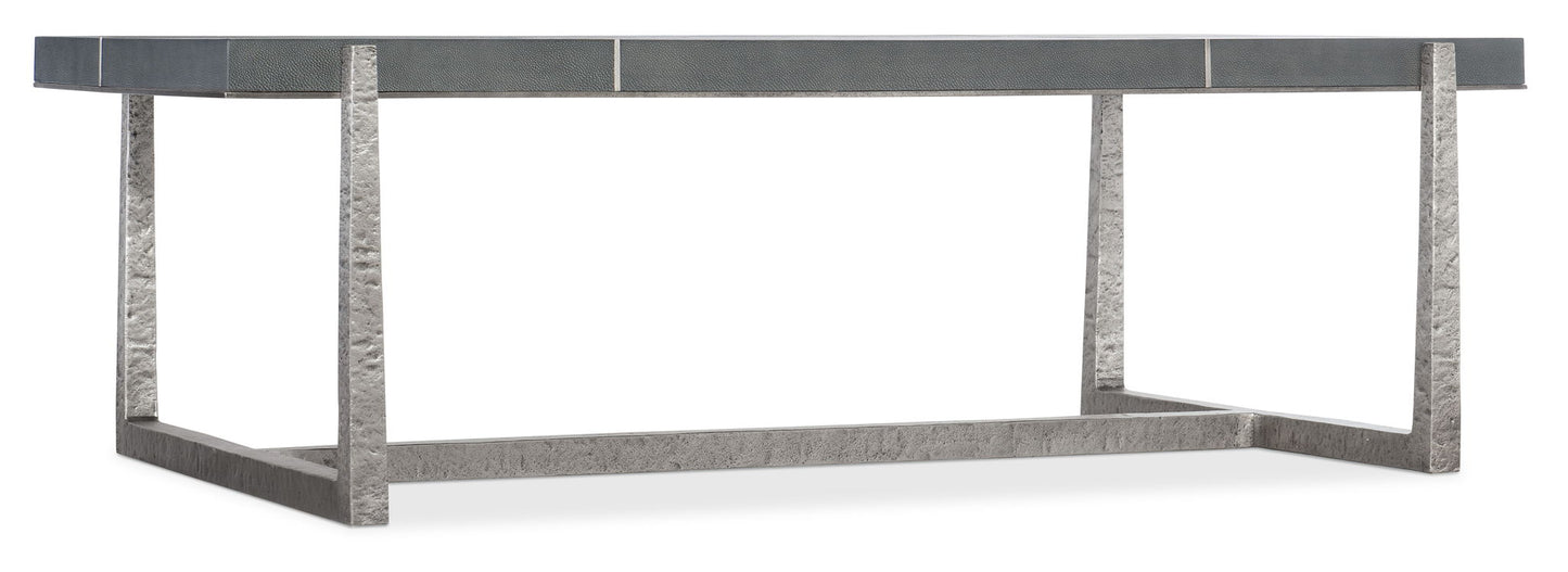 Chapman - Mixed Media Rectangle Cocktail Table - Pearl Silver