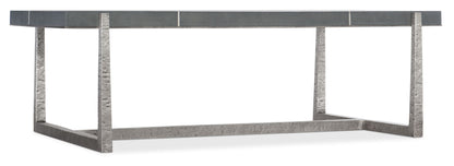 Chapman - Mixed Media Rectangle Cocktail Table - Pearl Silver