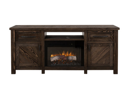 Dutton - TV Stand For Electric Fireplace - Rookwood Brown