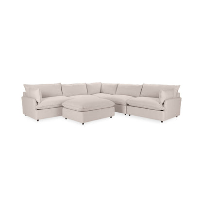 Caplan - 6 Piece Modular Sectional With Ottoman