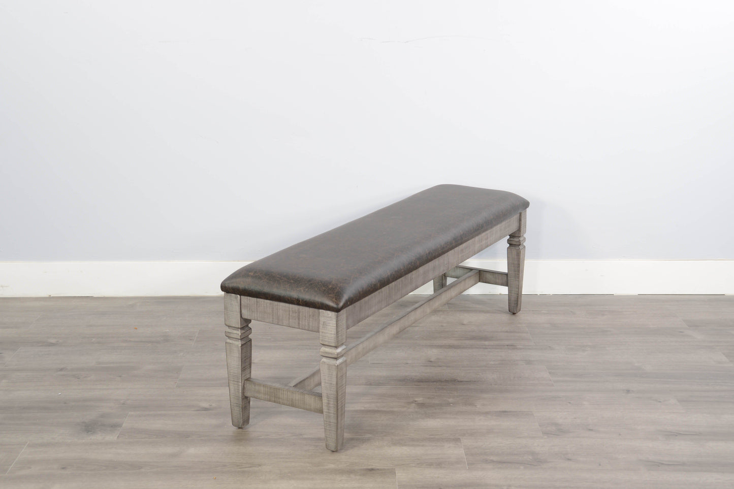Homestead Hills - Cushioned Bench - Tobacco Leaf / Alpine Gray