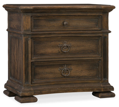 Hill Country - Elmendorf 3-Drawer Nightstand - Dark Brown