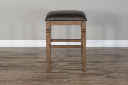 Doe Valley - Backless Stool With Cushion Seat (Set of 2) - Buckskin
